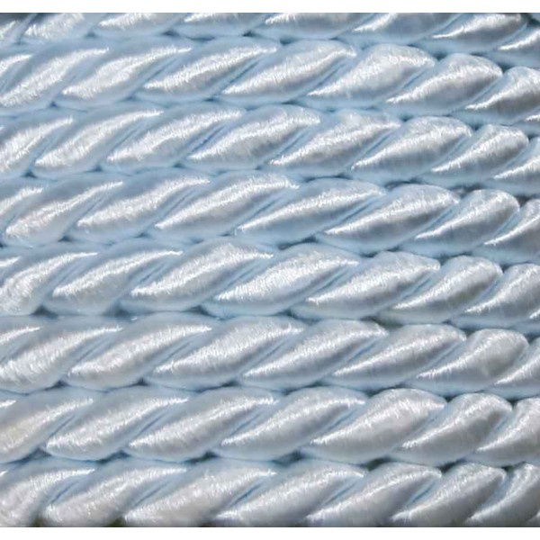1m hellblaue Kordel 7,5mm hellblaues Schmuckband - Schmuckzubehör Kordel für Halsband - Leisure-Beads DIY