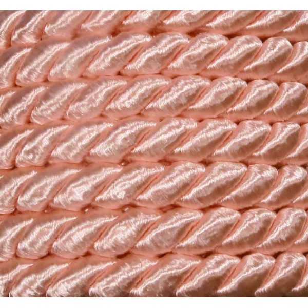 1m hellrosa Kordel 10mm rosa Schmuckband seidiger Glanz - Schmuckzubehör Kordel für Halsband - Leisure-Beads DIY