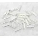 10x hellsilber Bandklemme 22mm platinfarben - Schmuckzubehör - Leisure-Beads DIY
