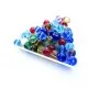 100 bunte runde Glasperlen 6mm als bunter Perlenmix - Glasschmuck Schmuckzubehör - Leisure-Beads DIY