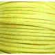 1m gelbes glitzer Kunstlederband 3x2mm gelbes Schmuckband - Schmuckzubehör Lederband - Leisure-Beads DIY