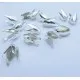 2x hellsilber Tulpen Perlenkappen 13x8mm platinfarbene Glockenblumen Perlen Kappen - Schmuckzubehör Perlenkappe - Leisure-Beads DIY