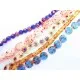 5x Strang bunte Millefiori Perlen MIX 6 im bunten Perlenmix - Schmuckzubehör Millefiori - Leisure-Beads DIY