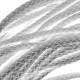 1m weiße PU-Lederkordel 6mm Lederschnur für Lederarmband geflochtene Lederkordel - Schmuckzubehör