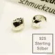 1x Sterling Silber Collierschlaufe 9x5x5mm Haken für Anhänger 925 Silber - 925 Schmuckzubehör Anhängerhaken - Leisure-Beads DIY
