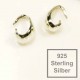 1x Sterling Silber Collierschlaufe 9x5x5mm Haken für Anhänger 925 Silber - 925 Schmuckzubehör Anhängerhaken