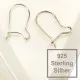 2x 925 Silber Ohr Brisuren 18x15mm Ohrhaken Ohrringe Sterling Silber - Schmuckzubehör aus 925 Silber - Leisure-Beads DIY