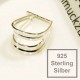 1x 925 Silber Collierschlaufe 13x9x7mm Haken für Anhänger Sterling Silber - 925 Schmuckzubehör Anhängerhaken