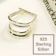 1x 925 Silber Collierschlaufe 13x9x7mm Haken für Anhänger Sterling Silber - 925 Schmuckzubehör Anhängerhaken - Leisure-Beads DIY
