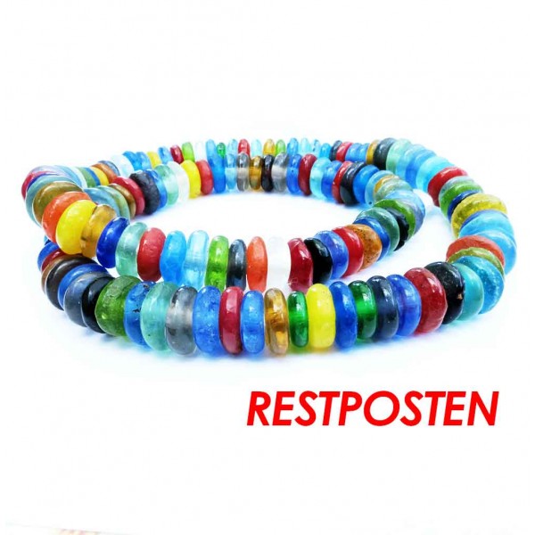 1x Strang Glasperlen 10-14mm im bunten Perlenmix - Schmuckzubehör - Leisure-Beads DIY