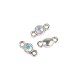 Schmuckverbinder 10x5mm kristall AB-Effekt Kettenverbinder - Schmuckzubehör