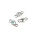 Schmuckverbinder 10x5mm kristall AB-Effekt Kettenverbinder - Schmuckzubehör - Leisure-Beads DIY