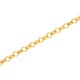 Goldfarben Kette 4mm Gliederkette Schmuckkette - Schmuckzubehör