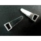 2x Säge Schmuckanhänger ca. 9x24 mm silberfarbenes Schmuckzubehör