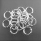 20x hellsilberfarbener Biegering 10mm x 1,5mm runde Binderinge - Schmuckzubehör