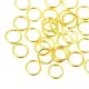 50x Biegering 7mm rund Spaltring goldfarben - Leisure-Beads DIY