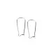 1 Paar Edelstahl Brisuren 20x9mm silber Ohrhaken Ohrfedern - Schmuckzubehör zum Ohrringe selbermachen - Leisure-Beads DIY