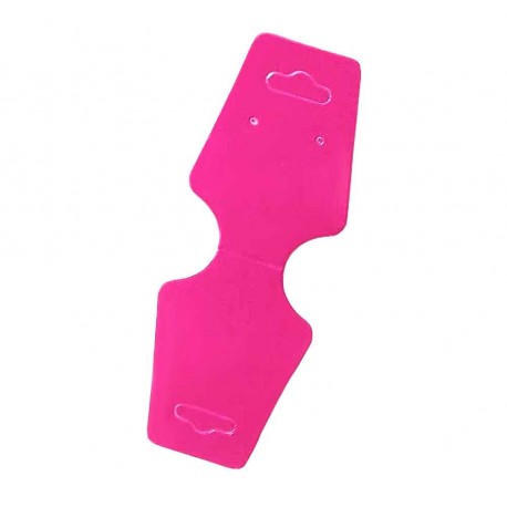 Leisure-Beads - 20 pink Schmuckkarten 125x45mm für Halsketten Hochglanz Papier ohne Schrift Schmuck Display Ohrringe - Schmuckzubehör