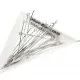 20 hellsilber Kettelstifte 50mm platinfarbener Schmuckdraht mit Öse - Schmuckzubehör - Leisure-Beads DIY
