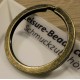 Bronzefarben Schlüsselring 32mm Breite 3mm Ring bronzefarben matt stabil
