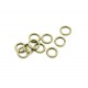 20x bronzefarben Biegering 7mm x 1,3mm Binderinge - Schmucktzubehör