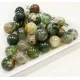 5x Serpentin Perle 8mm grüne Natursteinperlen - Schmuckzubehör - Leisure-Beads DIY