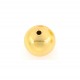 1x goldfarben Metallperlen 14mm glatte Metall Spacer - Schmuckzubehör Metallperlen