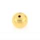 1x goldfarben Metallperlen 14mm glatte Metall Spacer - Schmuckzubehör Metallperlen - Leisure-Beads DIY