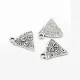 1x silber Pizza Anhänger 20x19mm Schmuckanhänger - Schmuckzubehör - Leisure-Beads DIY