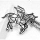 1 silber Pegasus Anhänger 36x31mm silber Schmuckanhänger - Schmuckzubehör