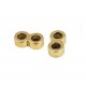 1x goldfarben Bandverbinder 13x7mm Innen 4mm - Schmuckzubehör