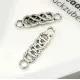2x silber Kettenverbinder 22x6mm Zwischenstück - Schmuckzubehör - Leisure-Beads DIY