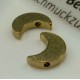2x antikgoldfarben Mond 12x9mm Metallperlen Mondform - goldfarben Schmuckzubehör Metallperle