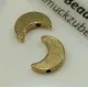 2x antikgoldfarben Mond 12x9mm Metallperlen Mondform - goldfarben Schmuckzubehör Metallperle - Leisure-Beads DIY