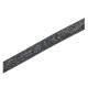 1m gunmetal metallic PU Lederband 5,5x2,5mm mit Glitzer - Schmuckzubehör