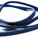 1m dunkelblaues perlglanz PU Lederband 5,5x2,5mm mit Glitzer - Schmuckzubehör
