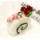 1x verzierte Sahneschnitte 17x16mm Resin Kuchen Schmuckanhänger - Schmuckzubehör