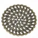 1x filigranes bronze Ornament 48mm Anhänger / Aufnäher Streudeko - bronze Bastelbedarf - Leisure-Beads DIY