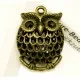 Bronzefarben Eule Anhänger 33x24mm Schmuckanhänger - Schmuckzubehör - Leisure-Beads DIY