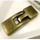 1x bronze Hakenverschluss 32x12mm Schmuckverschluss - Schmuckubehör Schmuckverschluss - Leisure-Beads DIY