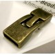 1x bronze Hakenverschluss 32x12mm Schmuckverschluss - Schmuckubehör Schmuckverschluss