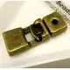 1x bronze Hakenverschluss 32x12mm Schmuckverschluss - Schmuckubehör Schmuckverschluss - Leisure-Beads DIY