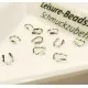 10 hellsilber Drahtwächter 5x4mm für Schmuckdraht - Schmuckzubehör Schmuckdraht - Leisure-Beads DIY