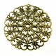 1x filigraner bronze Anhänger 52mm Ornament - bronze Schmuckanhänger