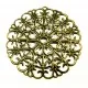 1x filigraner bronze Anhänger 52mm Ornament - bronze Schmuckanhänger - Leisure-Beads DIY