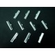 10x Bandklemme 25mm II WAHL hellsilber platinfarben
