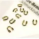 10 antikgoldfarben Drahtwächter 5x4mm für Schmuckdraht - Schmuckzubehör Schmuckdraht - Leisure-Beads DIY