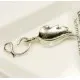 1x silber Hakenverschluss 30x13mm Schmuckverschluss - Schmuckubehör Schmuckverschluss - Leisure-Beads DIY