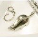 1x silber Hakenverschluss 30x13mm Schmuckverschluss - Schmuckubehör Schmuckverschluss