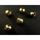 5x glatte Metallperlen 8mm goldfarben Kugel Spacer Schmuckzubehör - Leisure-Beads DIY